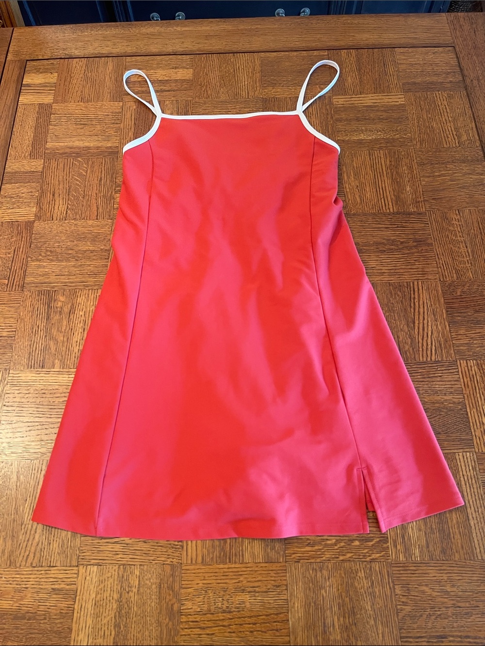 Old Navy PowerSoft Cami Athletic
Dress Red White Contrast Trim small